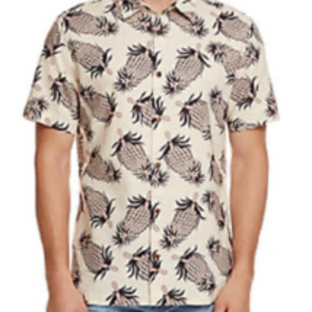🎈Insight Tropical Print Tahiti  Button Down Shirt